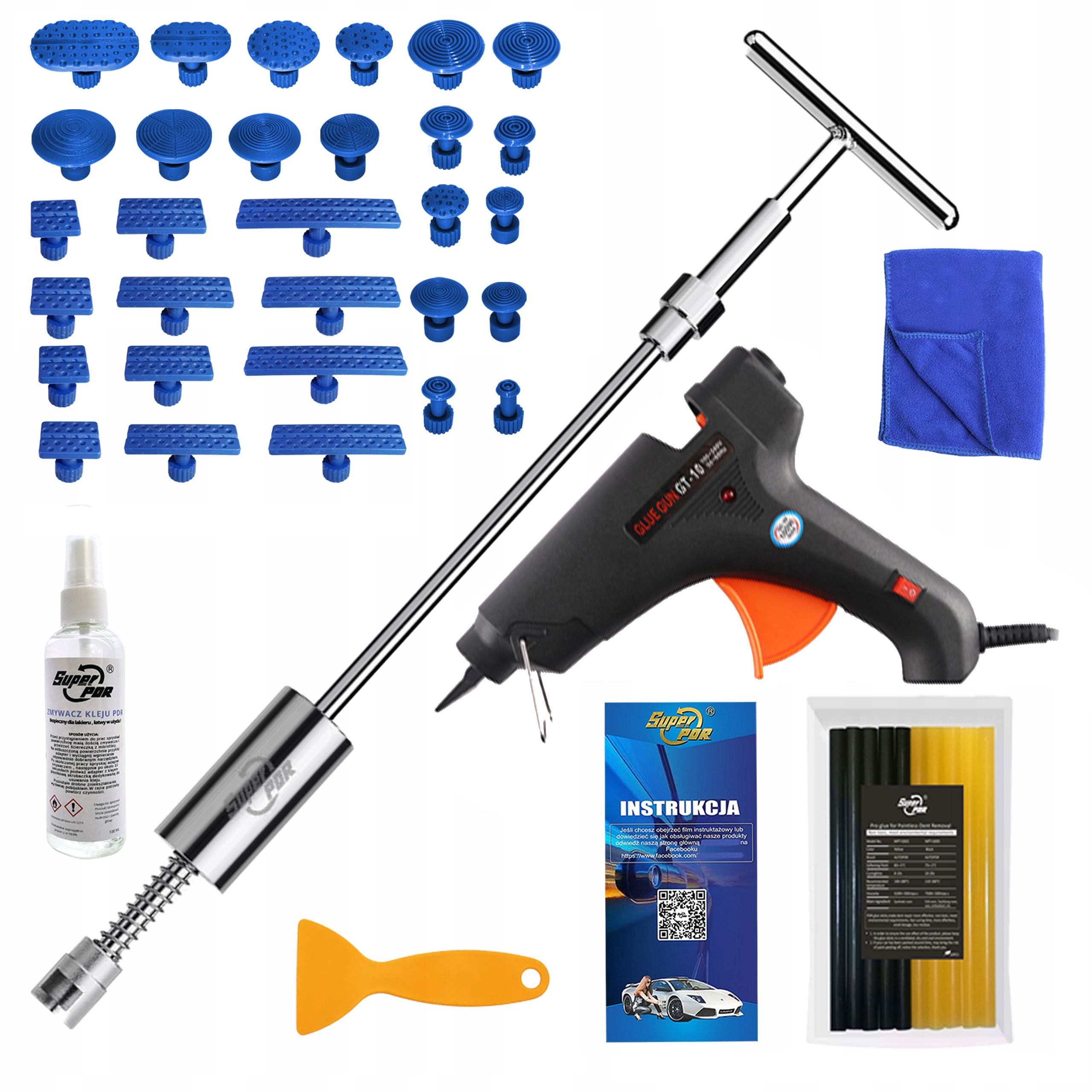 Sada pro opravu vytahování promáčklin karoserie