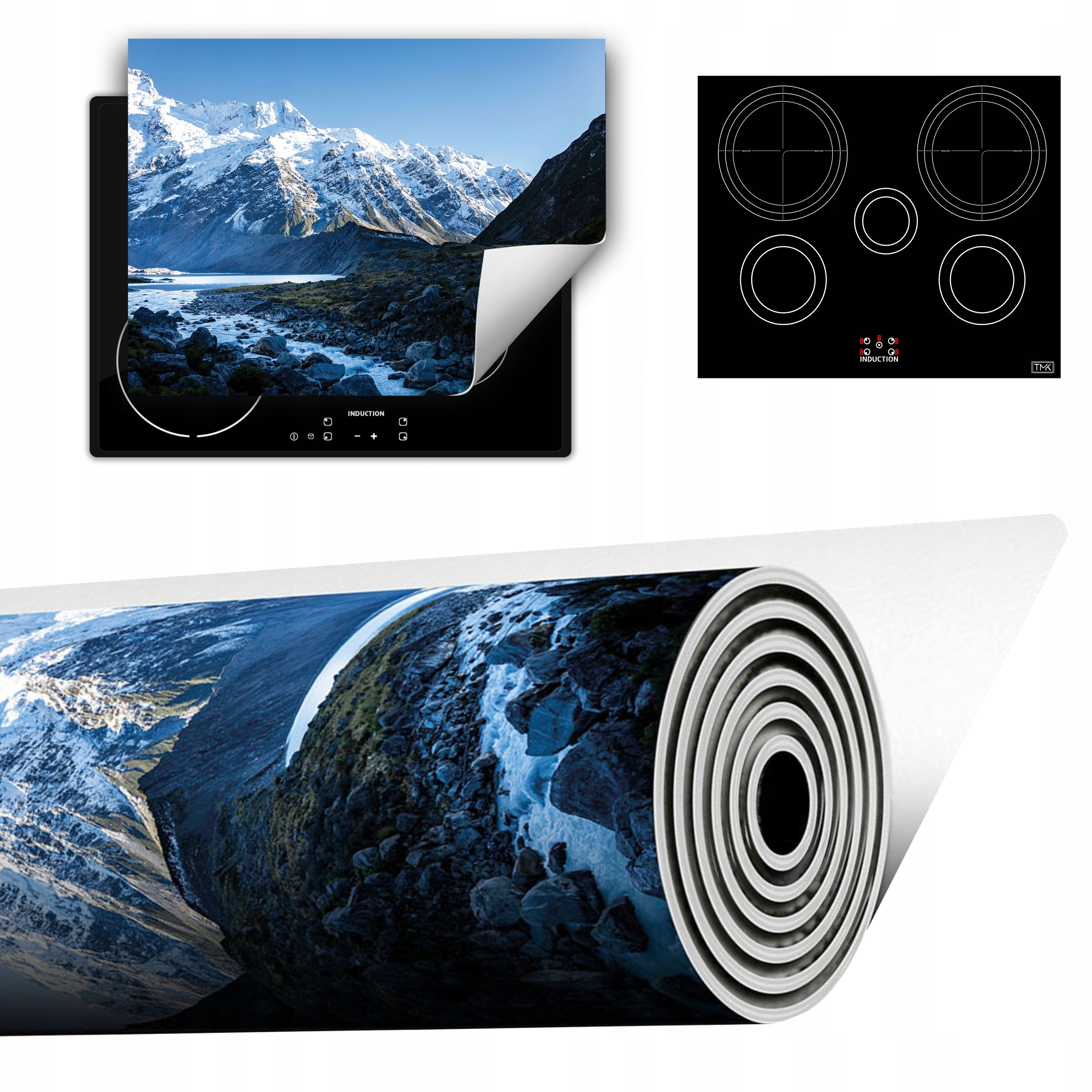 Vinylová Podložka Do Kuchyně Více Místa 70x52 zima hory