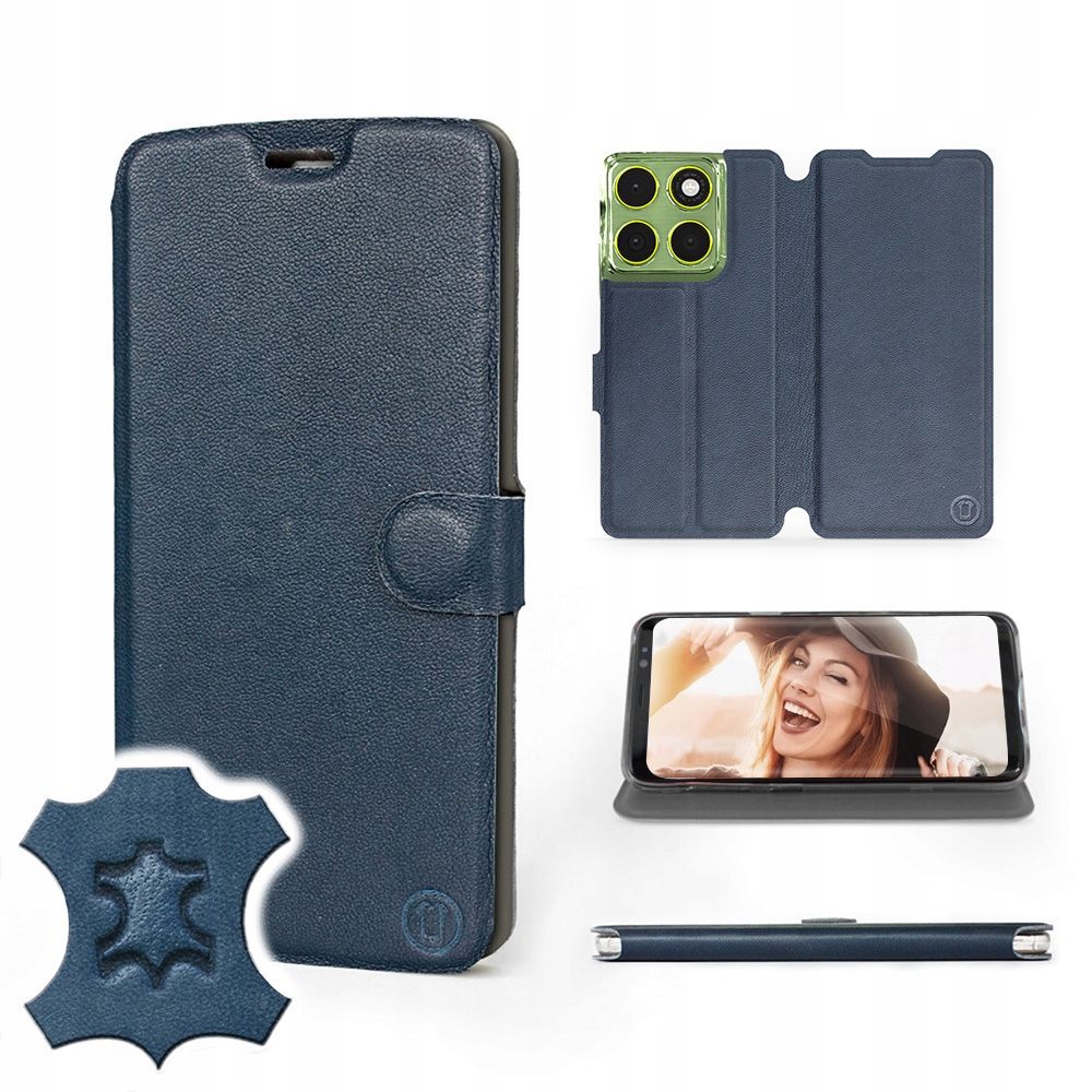 Etui Mobiwear do Motorola edge 70 Blue Leather