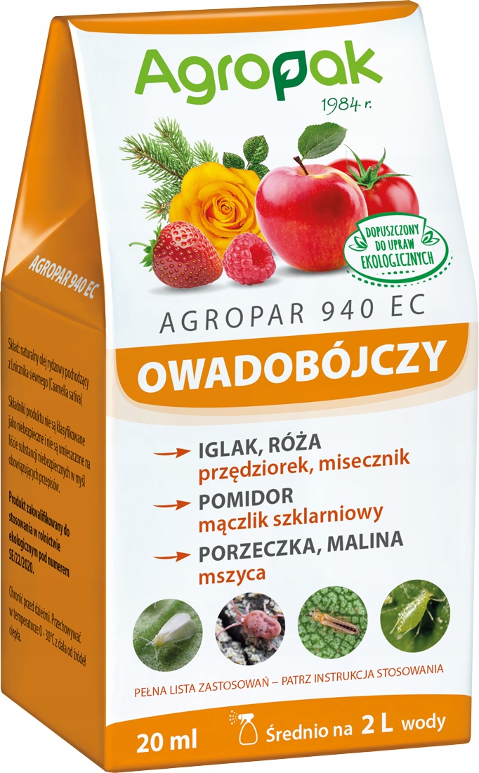 

Agropar 940 Ec 20 ml Agropak naturalny mączlik