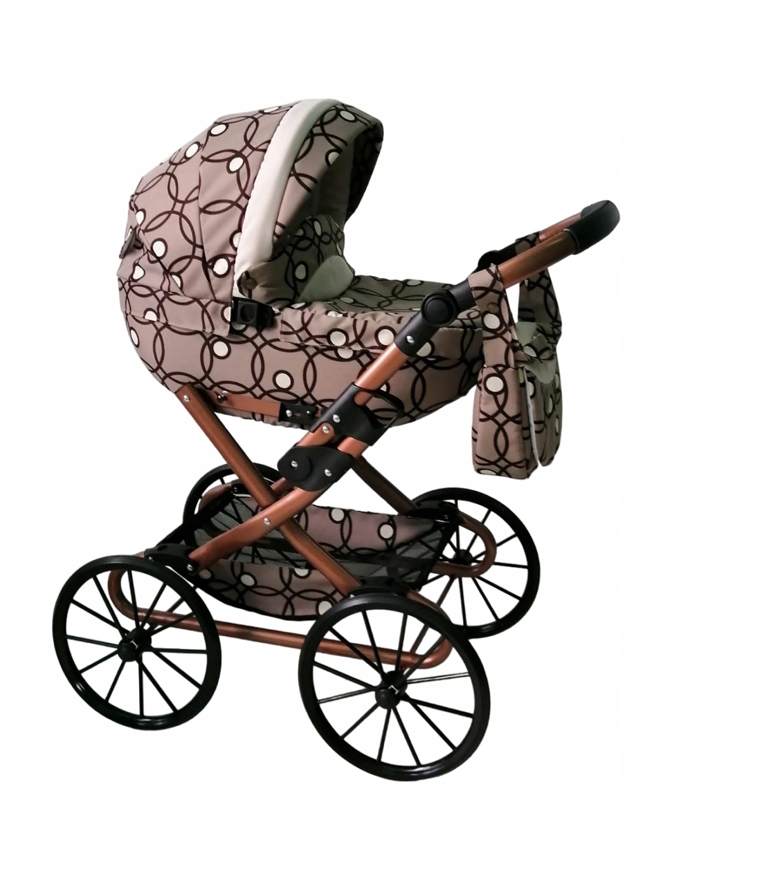 Wózek dla lalki głęboki Retro lalkowy Duży Polski