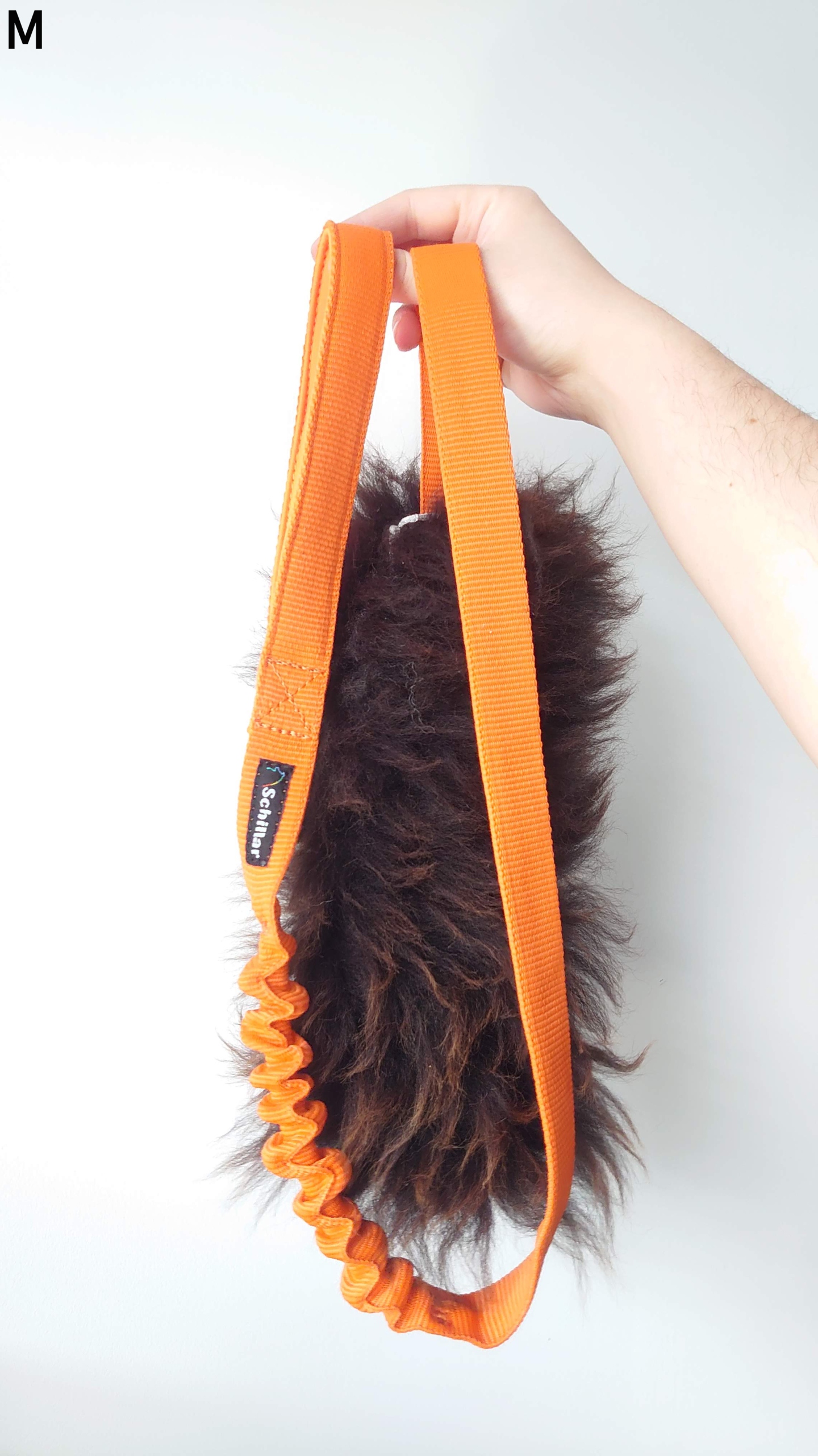 Levně Přetahovadlo hračka z přírodní ovce velikost M pro psa, hnědý, dlouhý tlumič nárazů