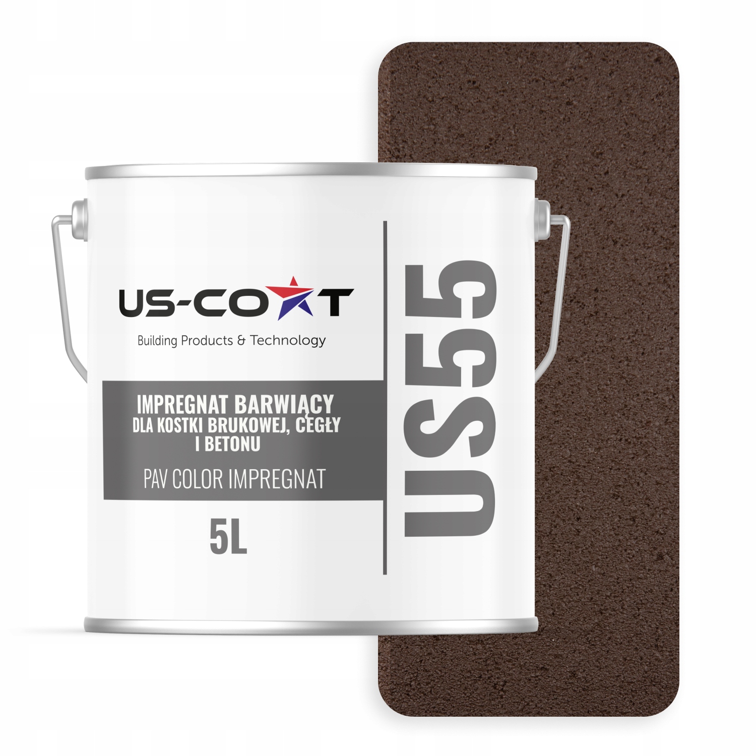 Barvící Impregnát Na Dlažební Kostky Z Cihel Betonu Čokoládově Hnědý 5 L