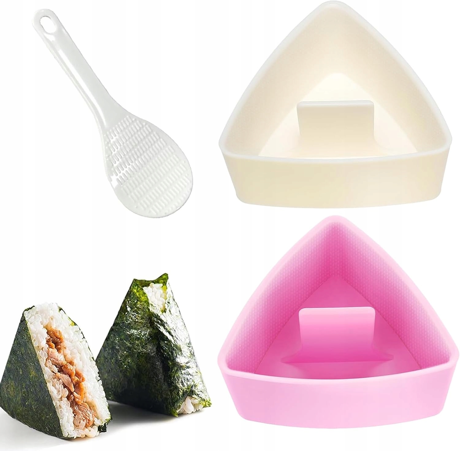 FORMA DO ONIGIRI PRASA DO RYŻU AKCESORIA SUSHI 3 ELEMENTY