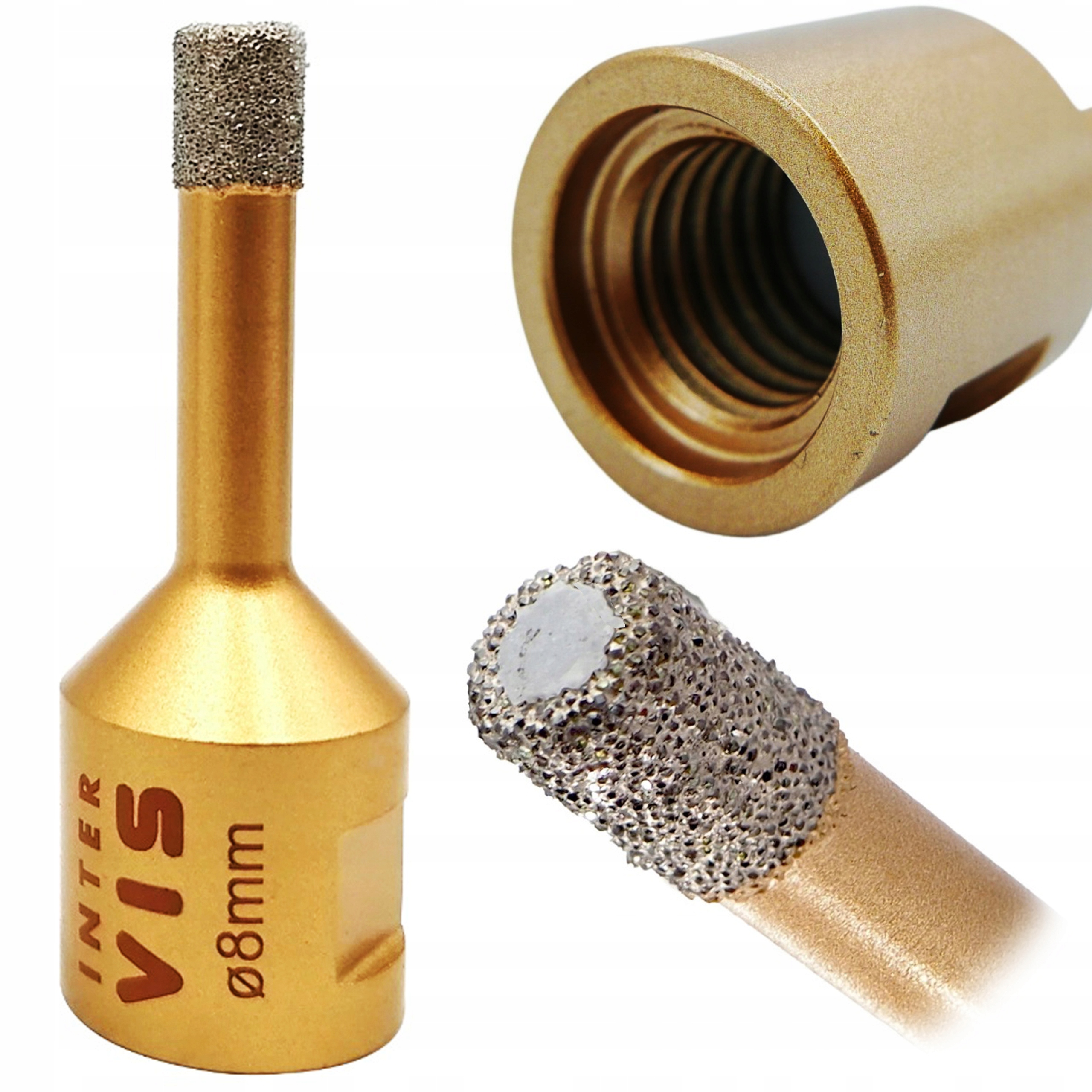 

Wiertło Diamentowe Koronka Otwornica Gres 8MM M14