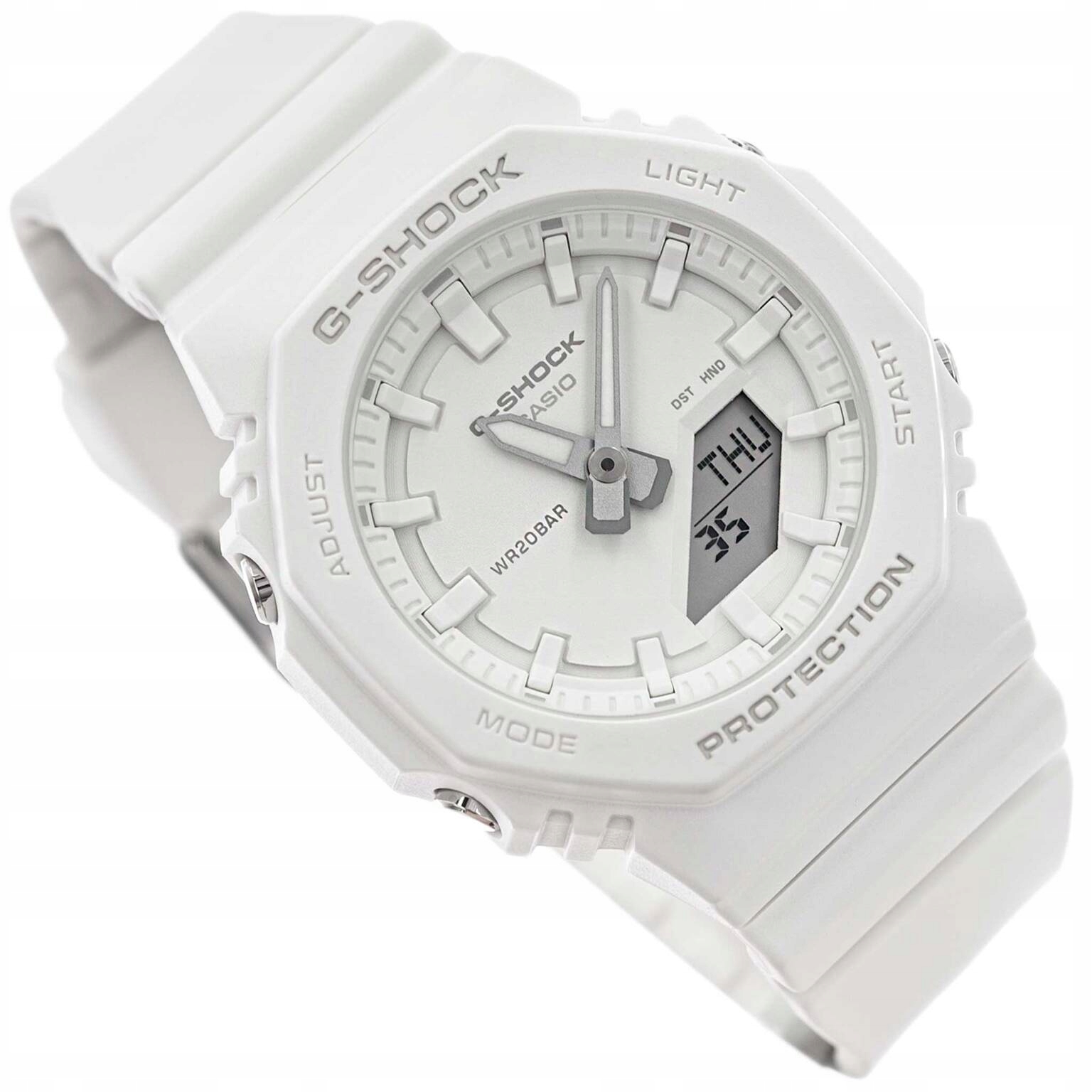 Dámské Hodinky Casio GMA-P2100-7AER G-shock Bílý Pásek Časovač Alarm 200 M