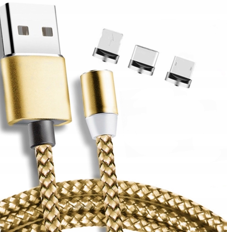 

Kabel Magnetyczny 3w1 Iphone Micro Typ-c New Model