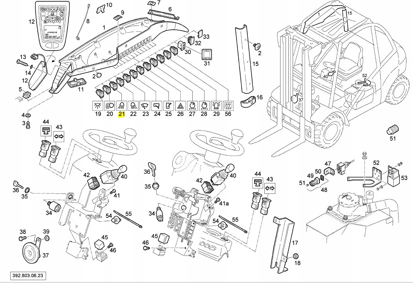 ВЫКЛЮЧАТЕЛЬ СВЕТА LINDE 39X 7915490600