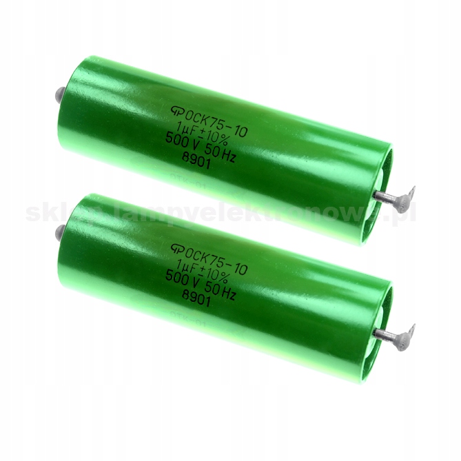Kondenzátor 1uF 1000nF 500V K75-10 olejový Nos 2 ks vybraný pár