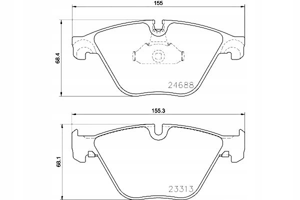 HELLA ПАГІДНИЙ КОЛОДКИ ГАЛЬМІВНЕ 34116775314 341168508