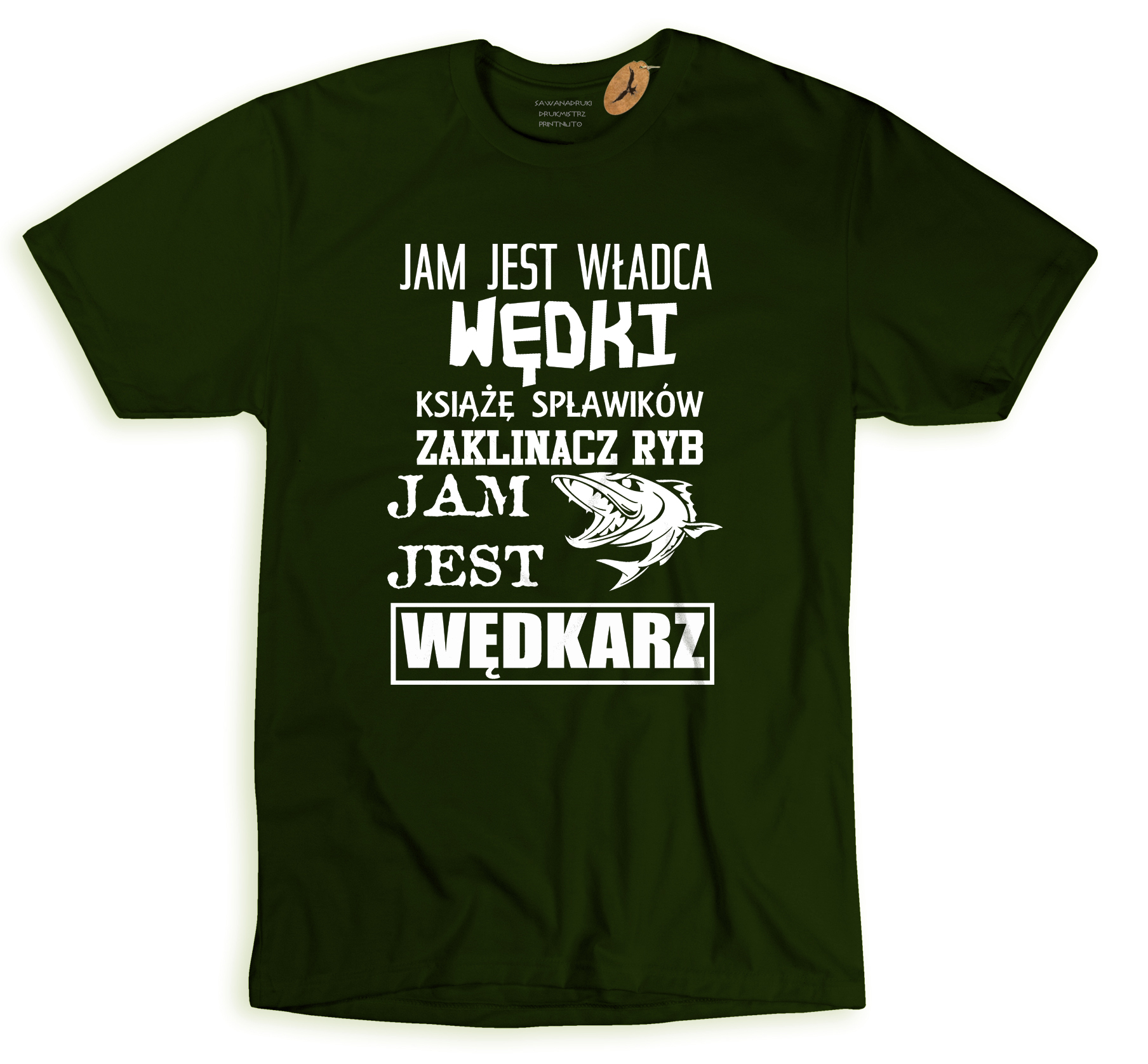 

Męska Koszulka Dla Wędkarza, t-shirt Ryby