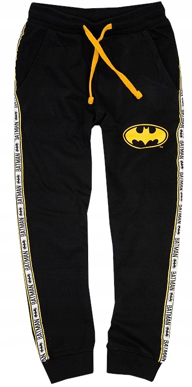 BATMAN CZARNE SPODNIE DRESOWE 134 R045A