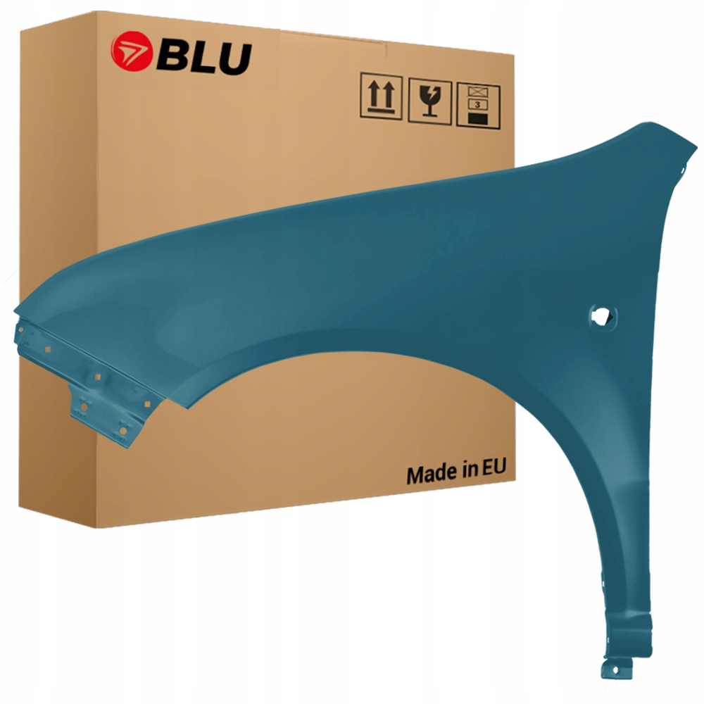 Blu Blatník Škoda Fabia I 1 6Y 9432 levý modrý 99-07 přední AdmiralBlau