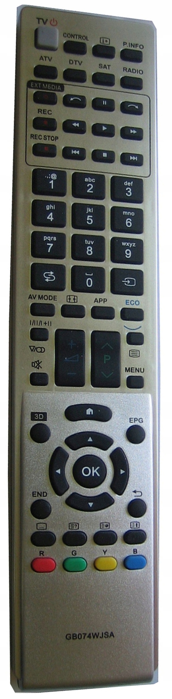 Pilot do TV LCD LED SHARP GB074WJSA GB012WJSA GA857WJSA EAN (GTIN) 0791266129849