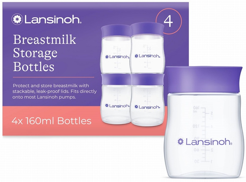 BUTELKI DO PRZECHOWYWANIA POKARMU 4szt LANSINOH
