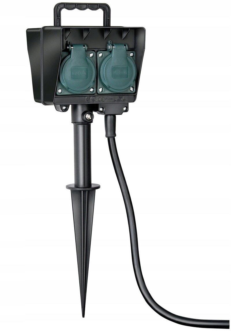 Záhradná zásuvka Predlžovací Kábel 10 m s hrotom