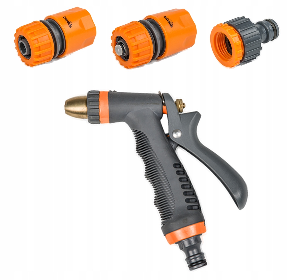 

Bradas Pistolet Zraszający Metalowy+złączki 1/2''