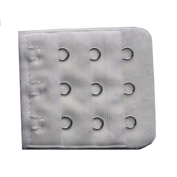 

Przedłużka do biustonosza 3 rzędy haftek Biały