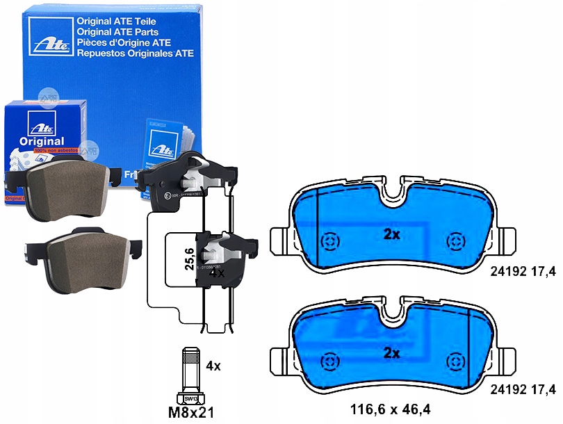 Brzdové Destičky Land Rover Discovery III Discover Sada pro řidiče #35