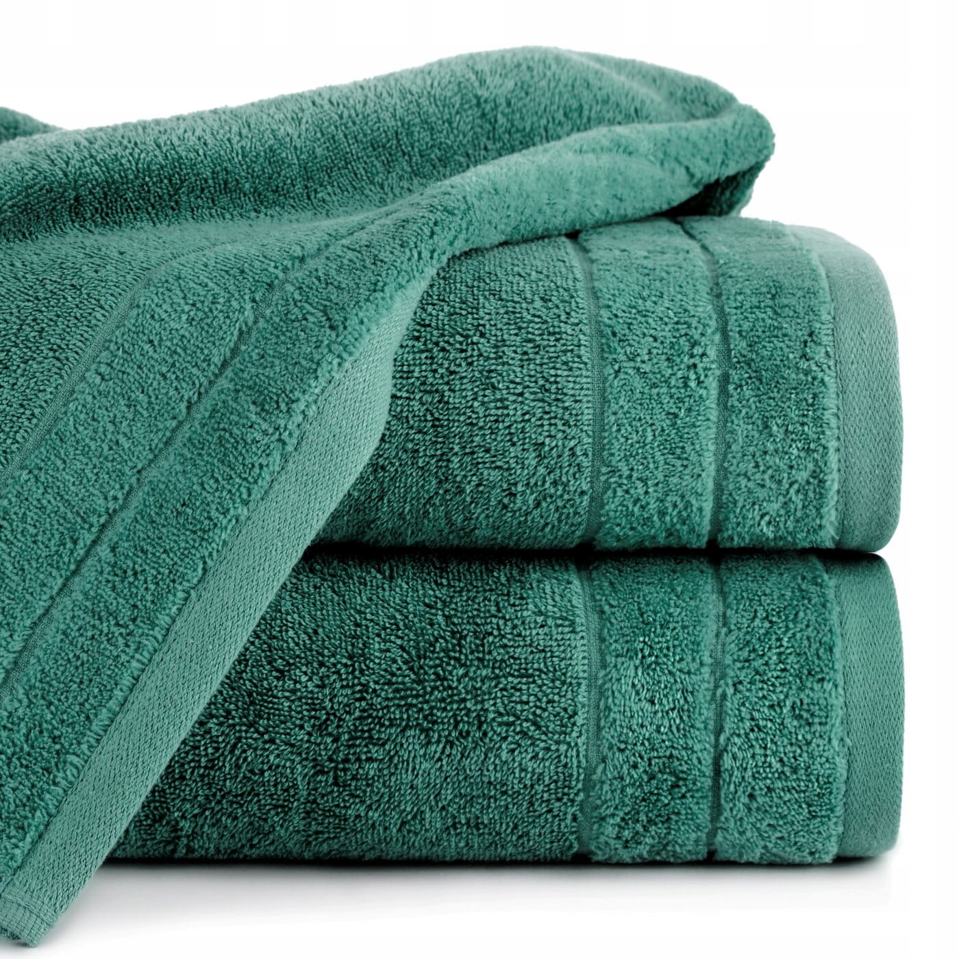 

Ręcznik Damla 50x90 z Welurową Bordiurą C. Zielony