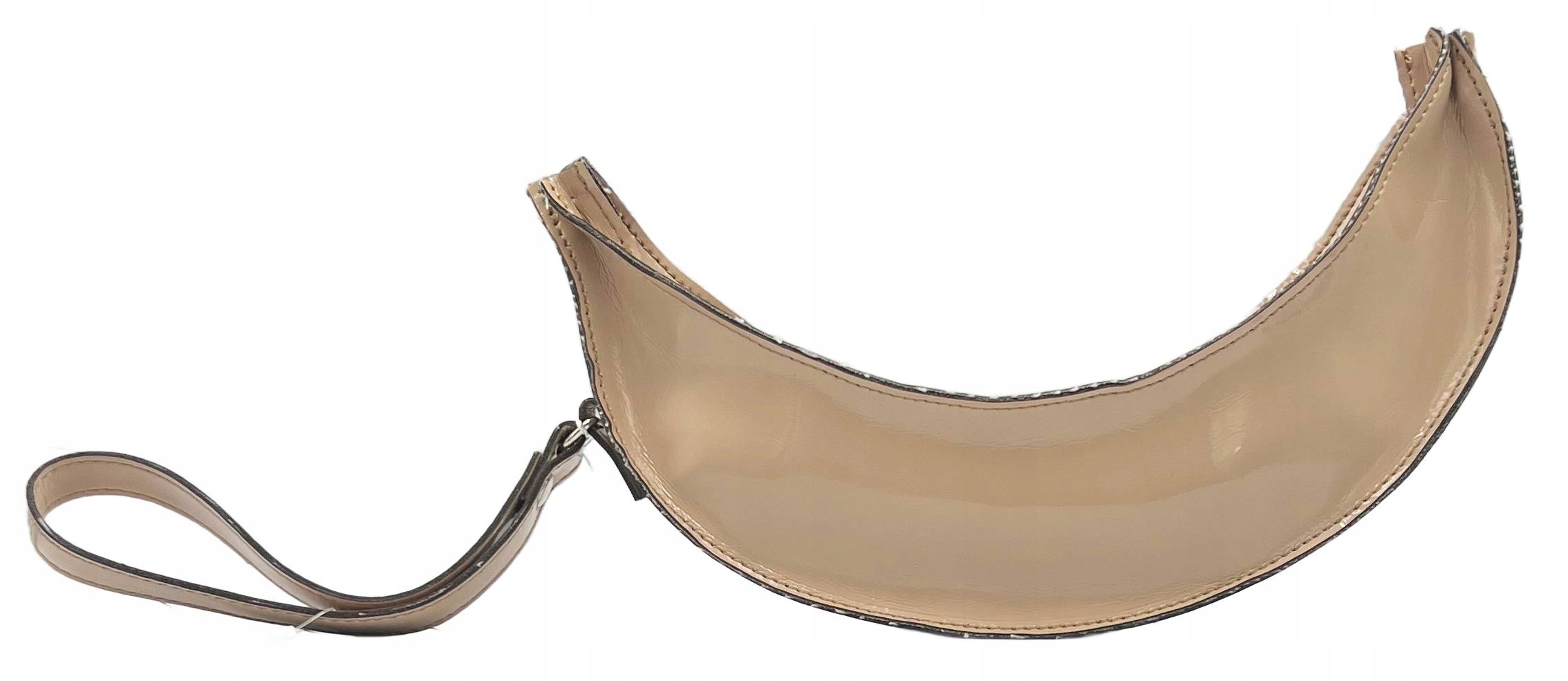 MM6 Maison Margiela Banánová Kabelka do Ruky Béžová Psaníčko