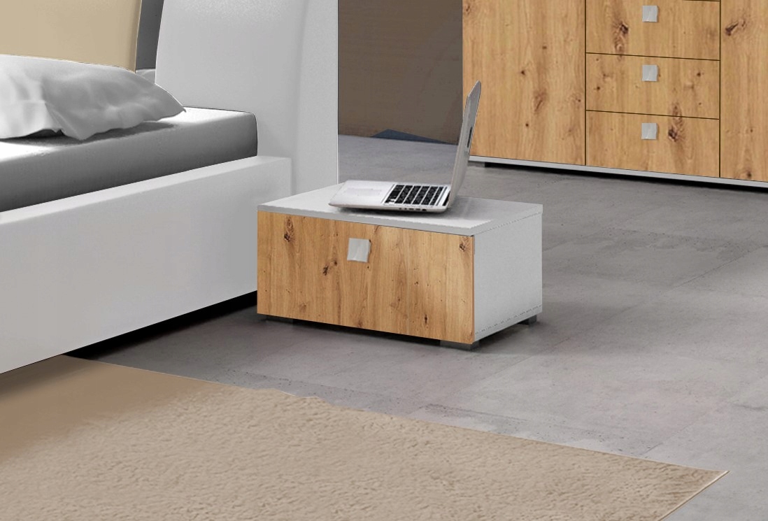 STOLIK NOCNY SZYFLADA 50x31x40 DĄB ARTISAN