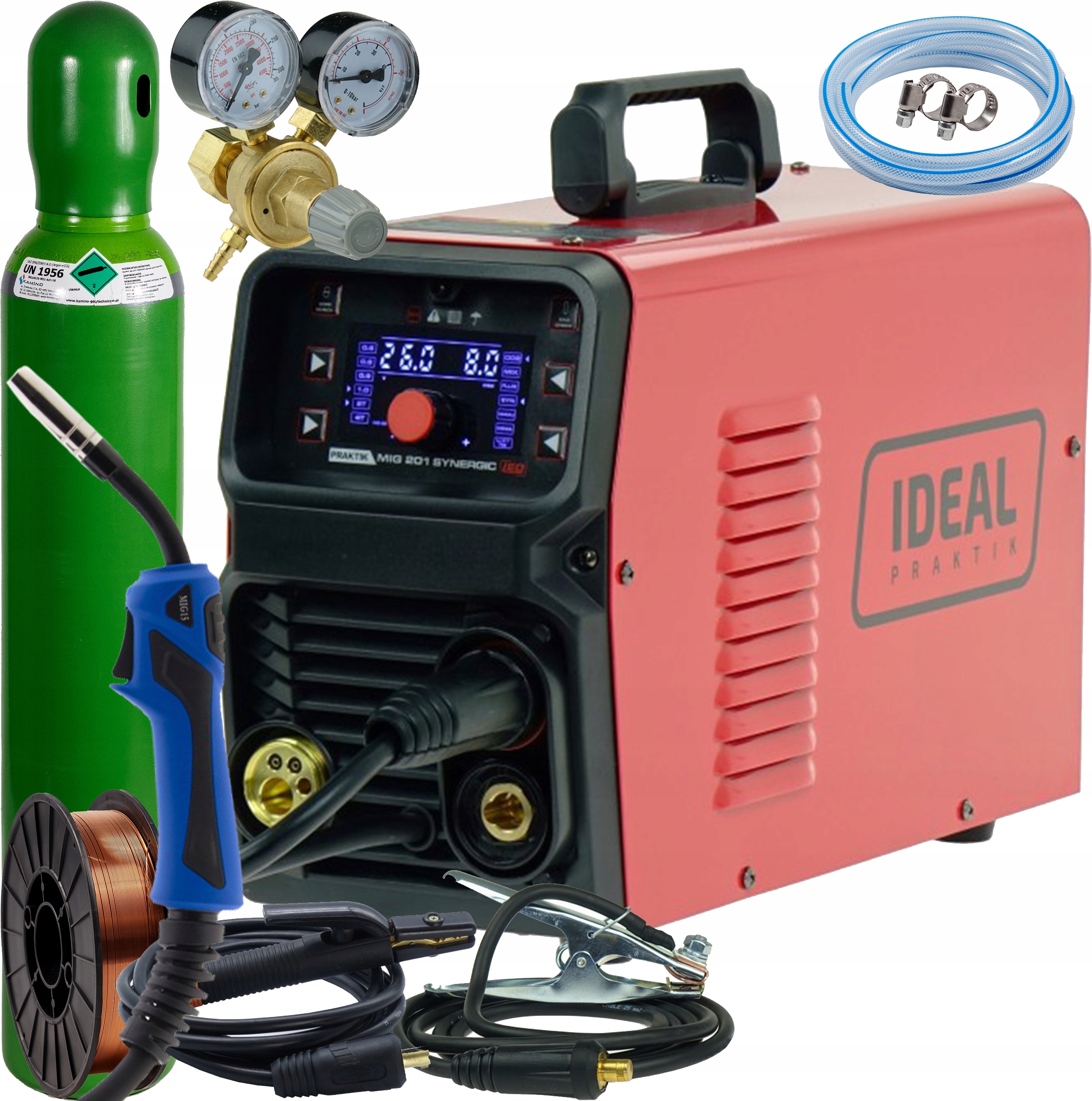 Svařovací Stroj Migomat Mig/mma/tig Euro Praktik Mig 201 Synergie Igbt Ideal 4