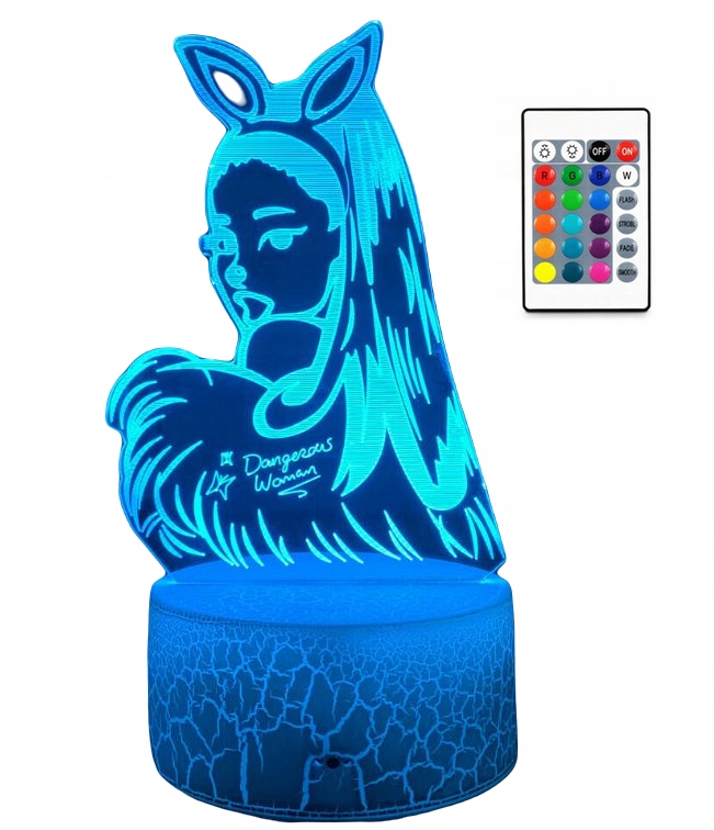 

Lampka Nocna 3D Led Ariana Grande Pilot