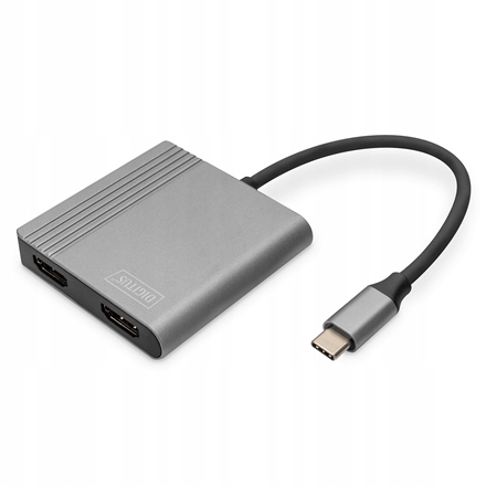 Adapter wideo Usb-c na Hdmi 4K 19-pin męski, żeński Digitus szary