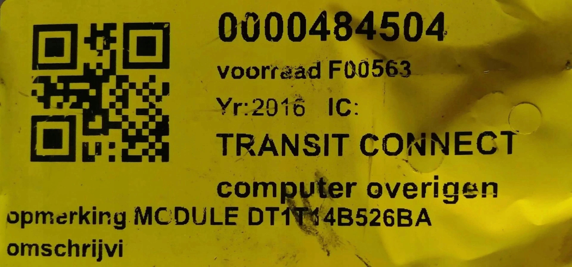FORD CONNECT MK2 voltage module DT1T-14B526-BA