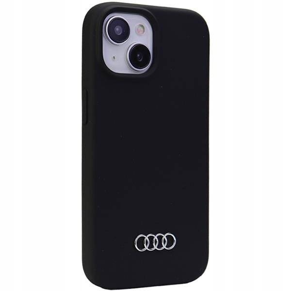 Pouzdro pro iPhone 15 Plus Audi Silicone Case AU-LSRIP15M-Q3/D1-BK