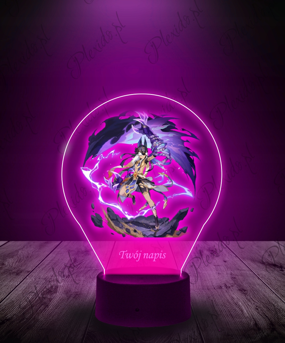 Lampka Nocna z Nadrukiem 3D LED Genshin Impact Marka Plexido