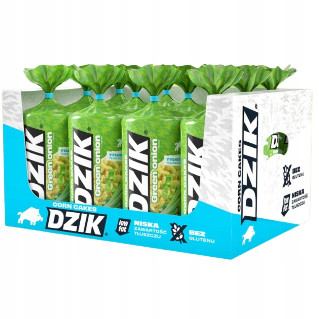 Levně Wk Dzik Kukuřičné oplatky s příchutí zelené cibulky 120 g x 12 Ks