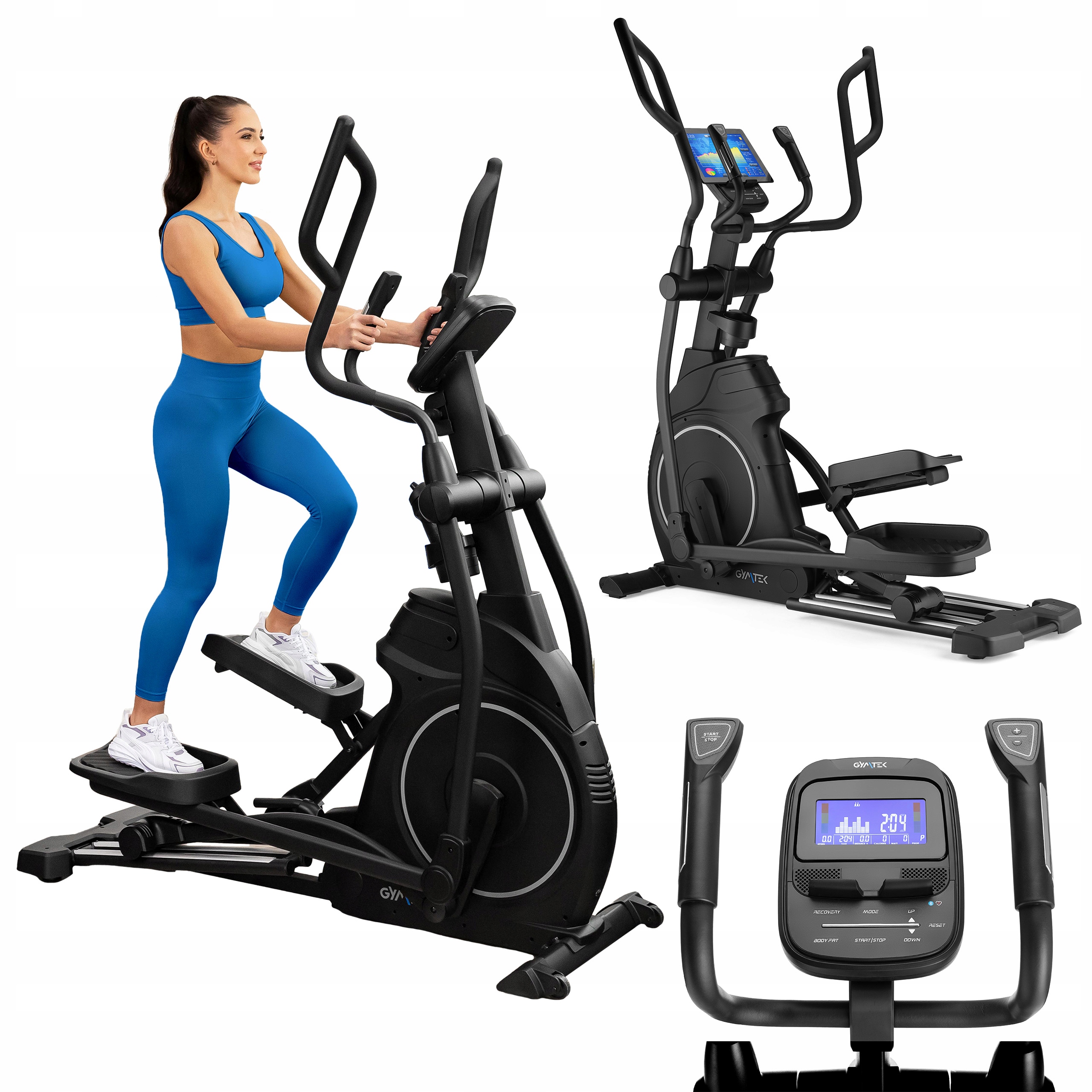 Orbi-trek Magnetyczny Trenażer Eliptyczny Sensory Dotykowe XCF8000 Gymtek