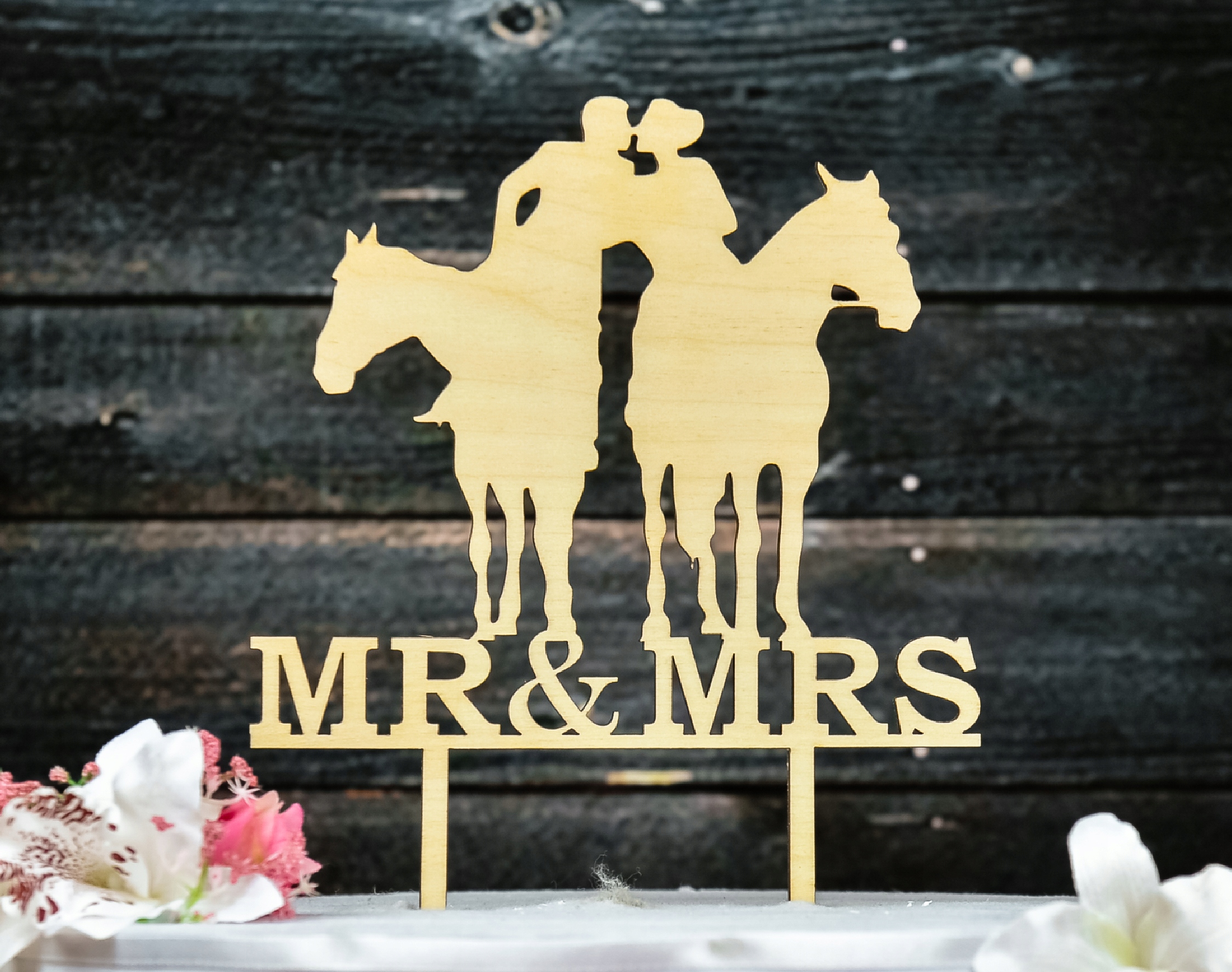 Topper TŚD-69-Mr & Mrs Ślub Wesele Marka Dekor Laser