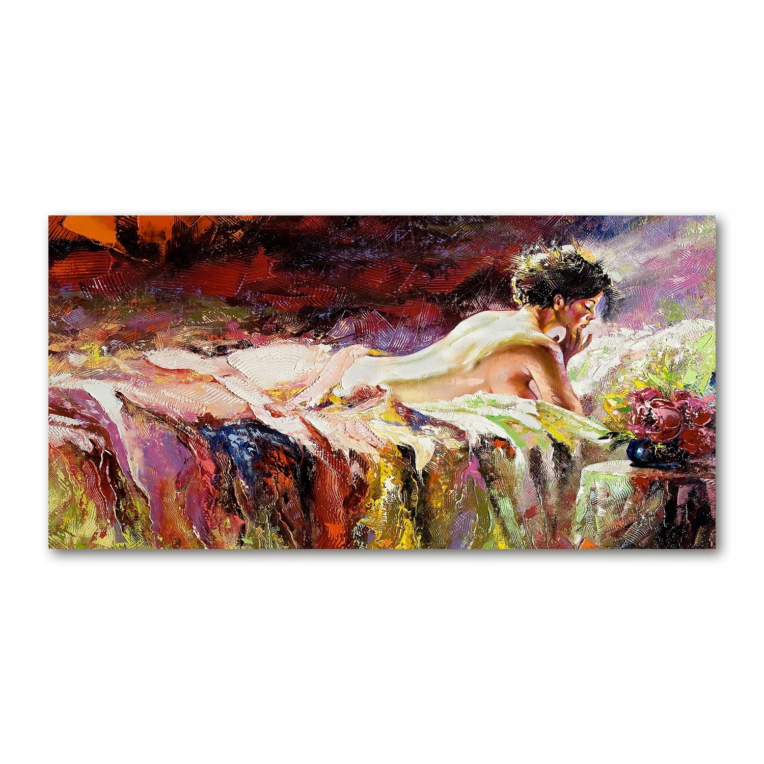 

Foto obraz akryl zdjęcie Leżąca kobieta 120X60 cm