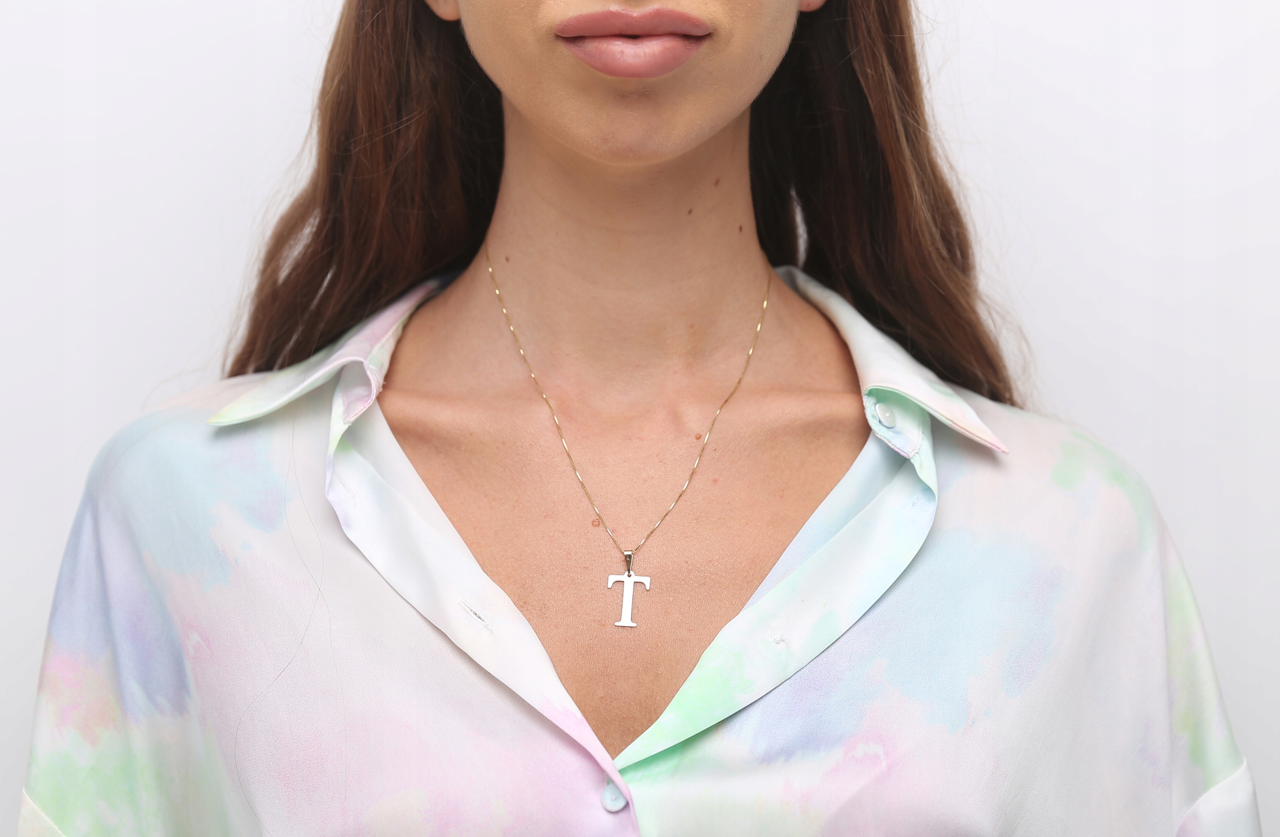 ZŁOTA ZAWIESZKA 585 LITERKA T Marka Inna marka