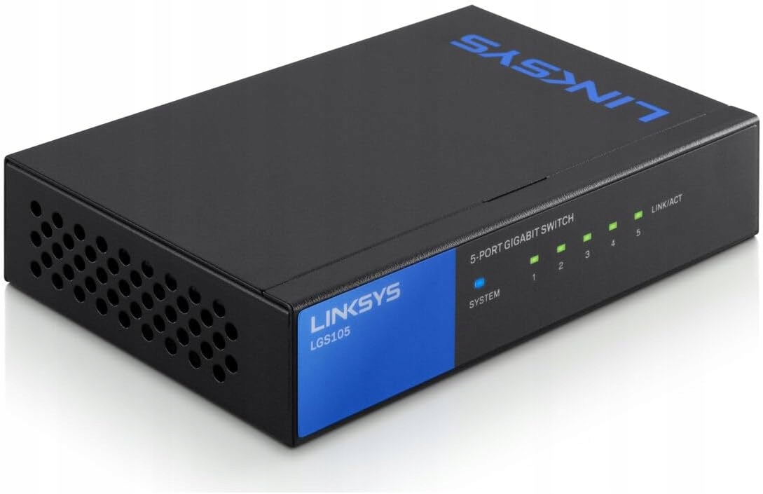 Switch Linksys LGS105-EU – 5-portowy przełącznik Gigabit Ethernet