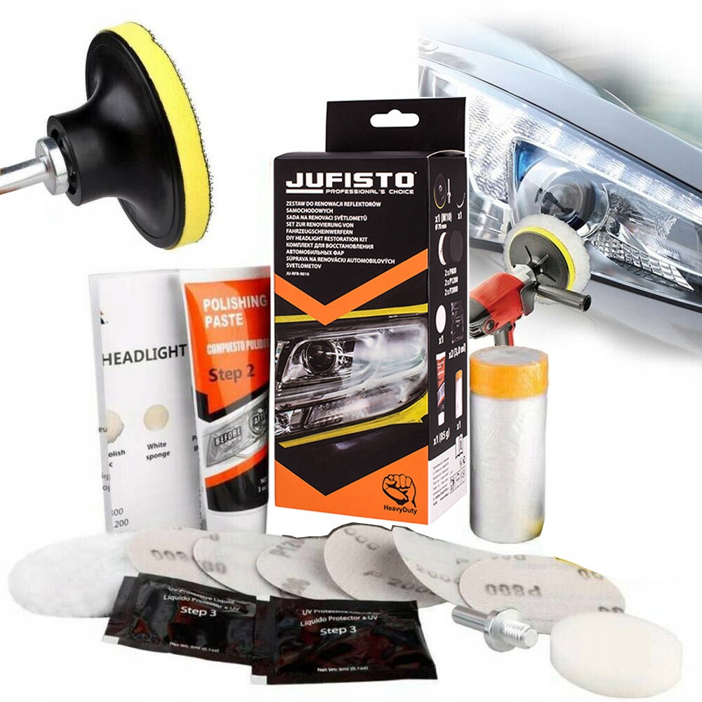 

Zestaw Do Polerowania Regeneracji Reflektorów Lamp