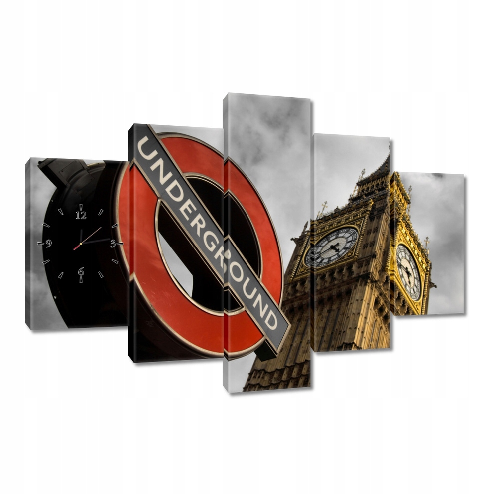 Nástenné hodiny 150x105 Underground Big Ben