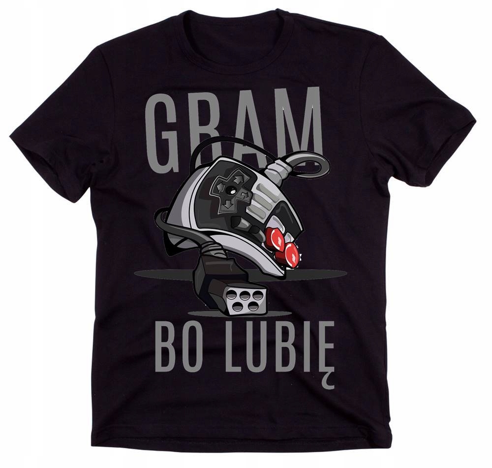 

T-shirt koszulka śmieszna dla gracza roz S
