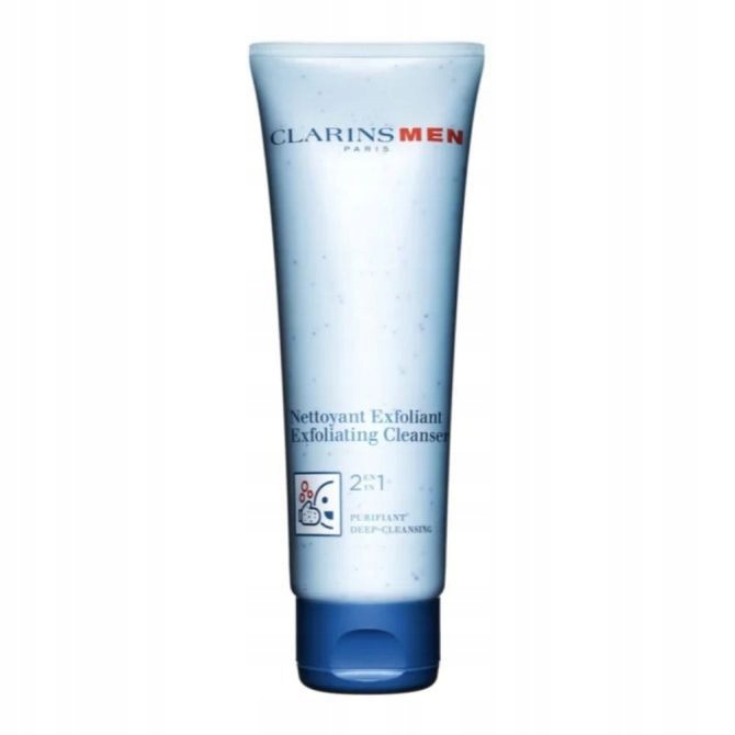 Clarins Men Exfoliační Čisticí Prostředek 2V1 Hloubkové Čištění 125ML