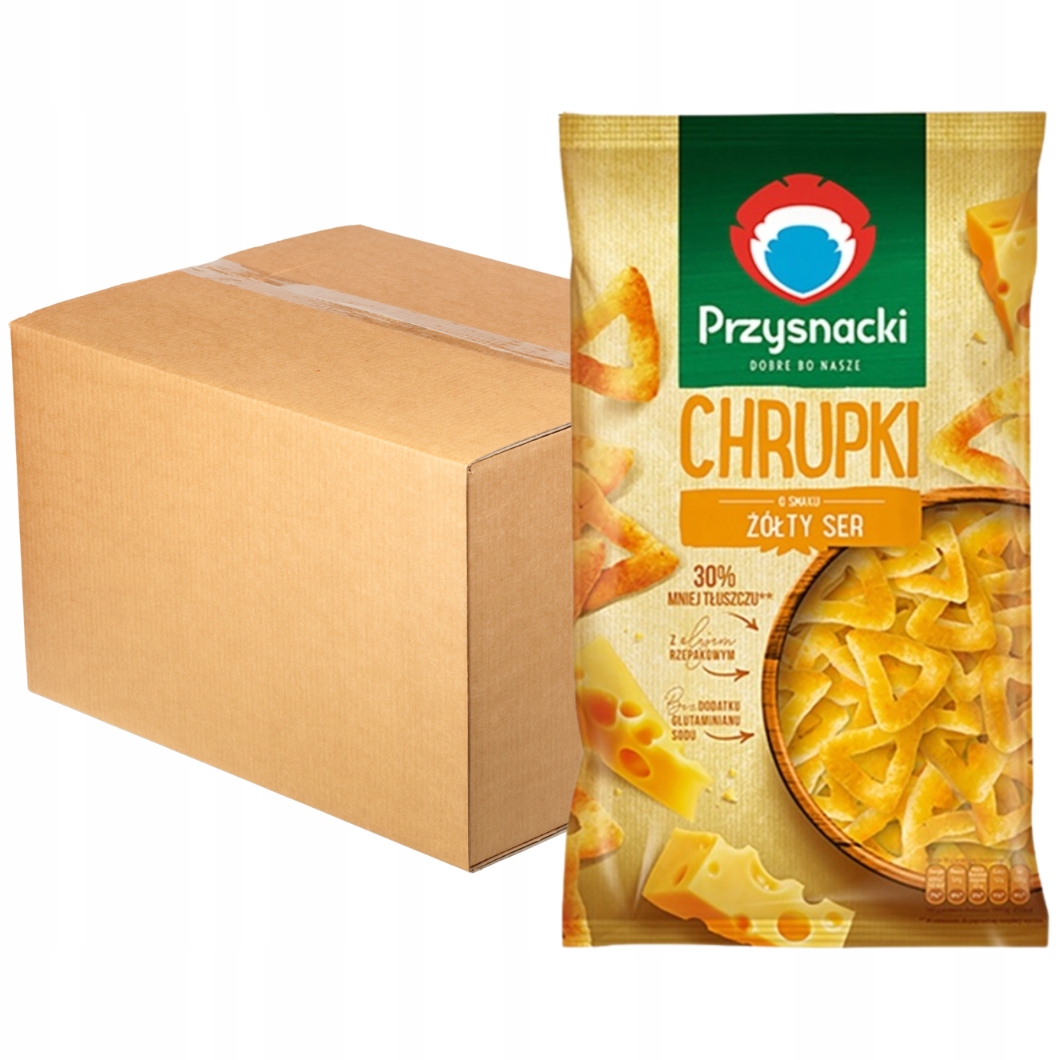 Levně Przysnacki křupky s příchutí žlutého sýra 130 g x 15 kusů