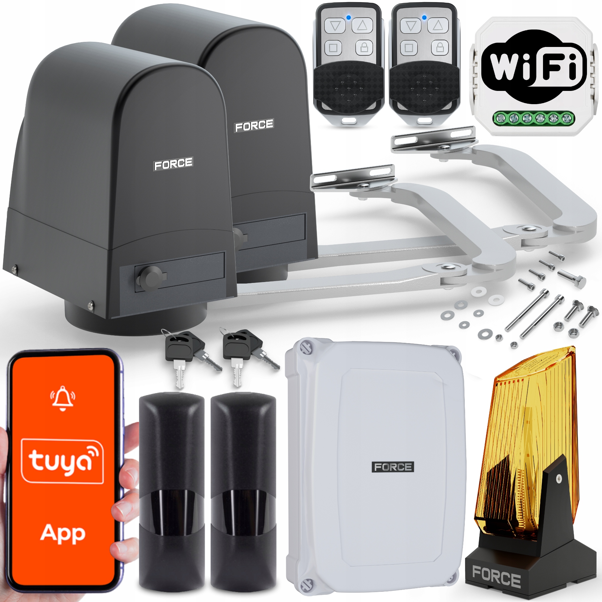 Sada Pro Křídlové Brány Force V300 Ls Do 3 M S Koncovkami