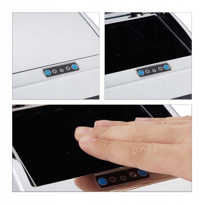 Levně Odpadkový koš z nerezové oceli, bvezdotykový, A292