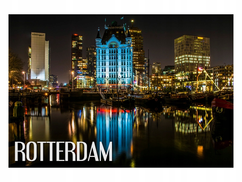 

Rotterdam Architektura Magnes na lodówkę