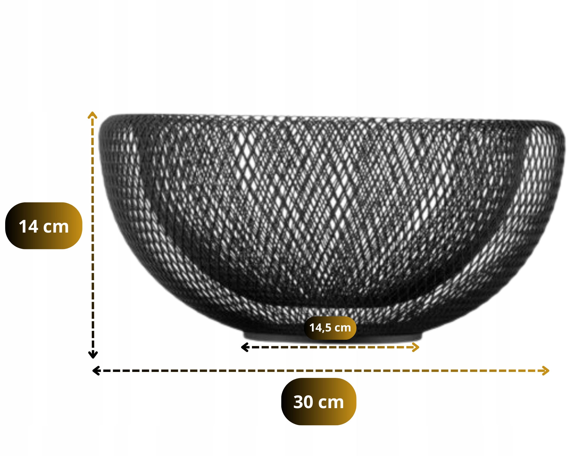 KOSZ NA OWOCE WARZYWA MISA DEKORACYJNA SIATKA Marka bez marki