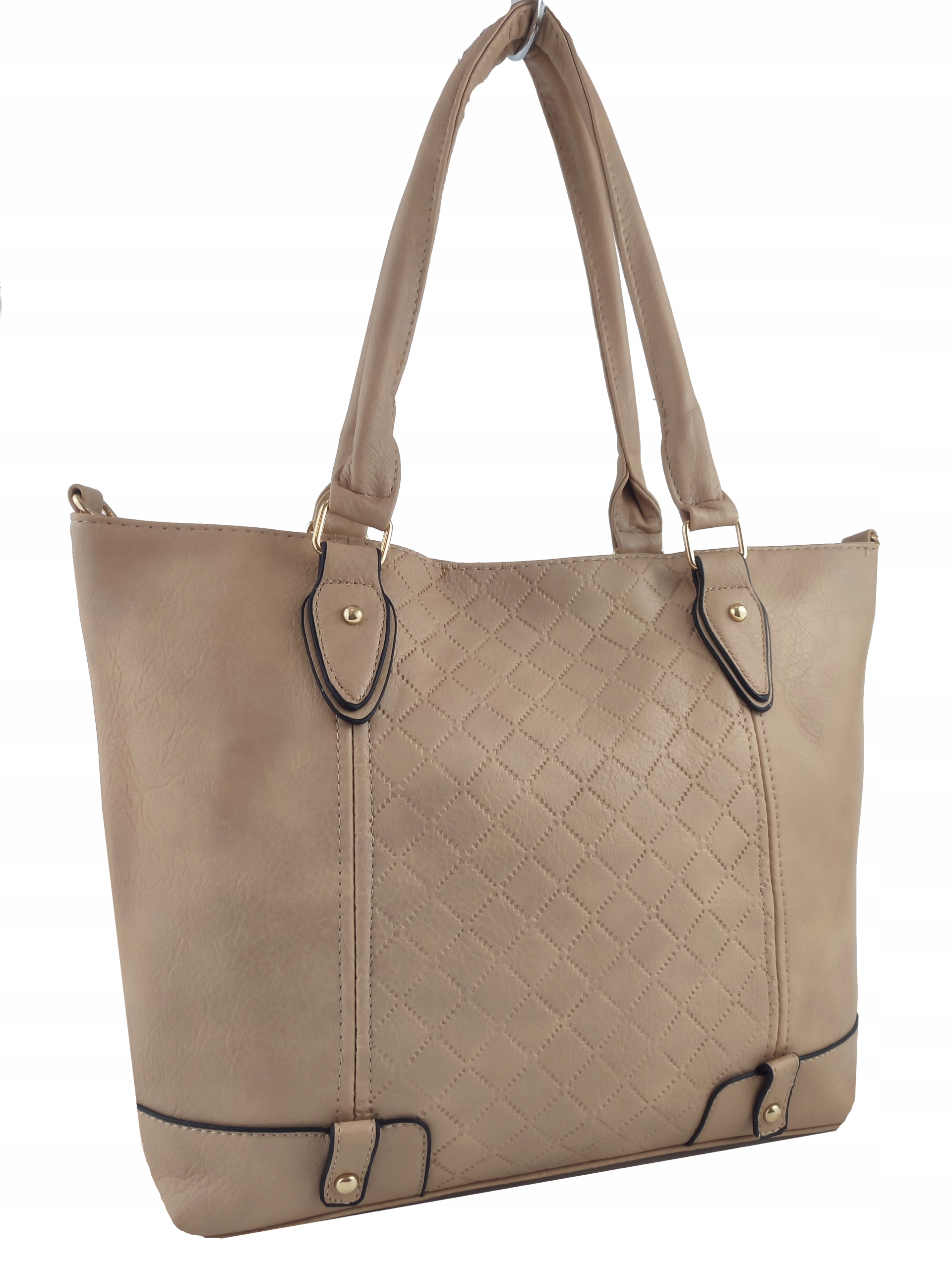 TOREBKA DAMSKA NA RAMIĘ A4 do ręki - długi pasek Wzór dominujący bez wzoru