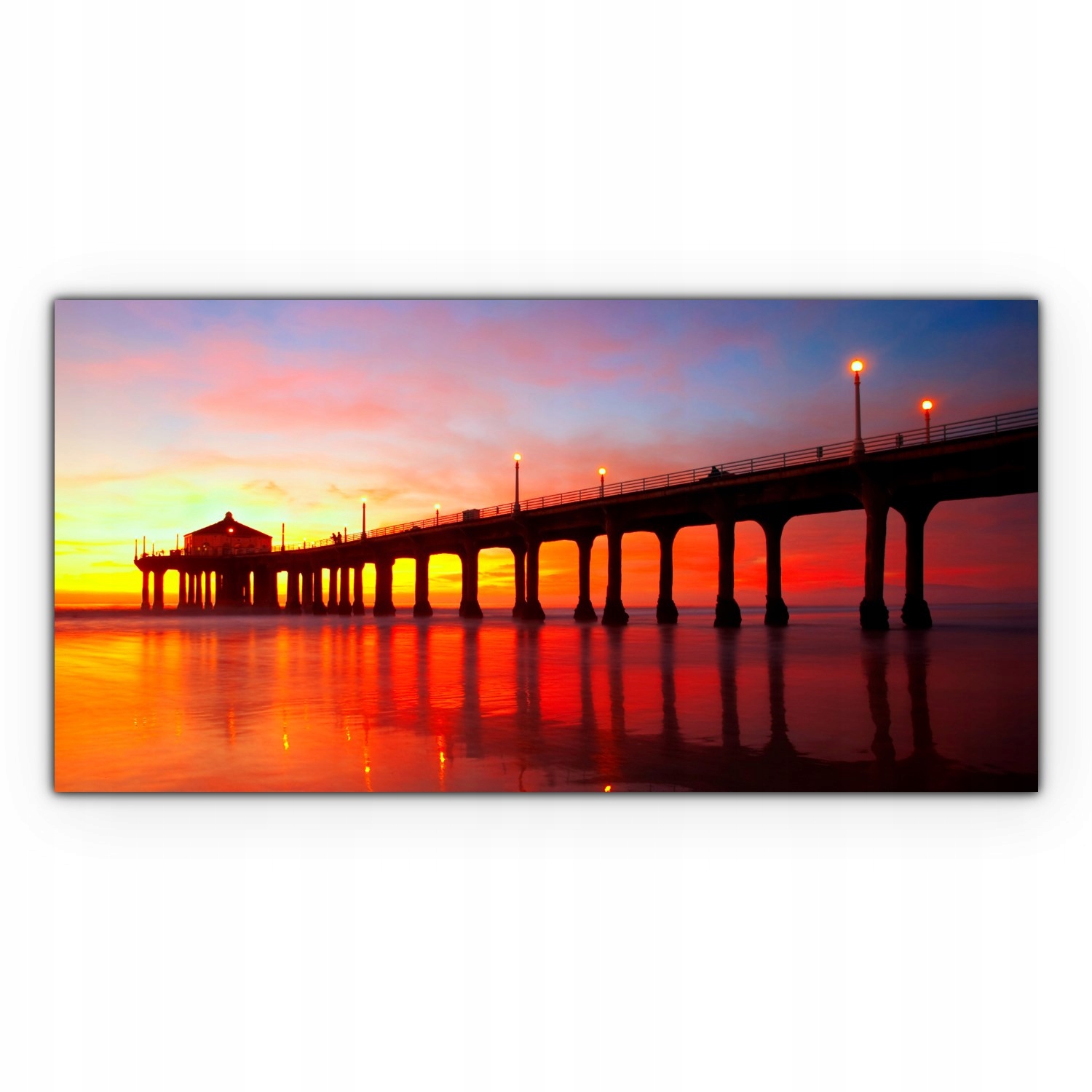 

Fotoobraz na płótnie 120x60 Manhattan Plaża Molo