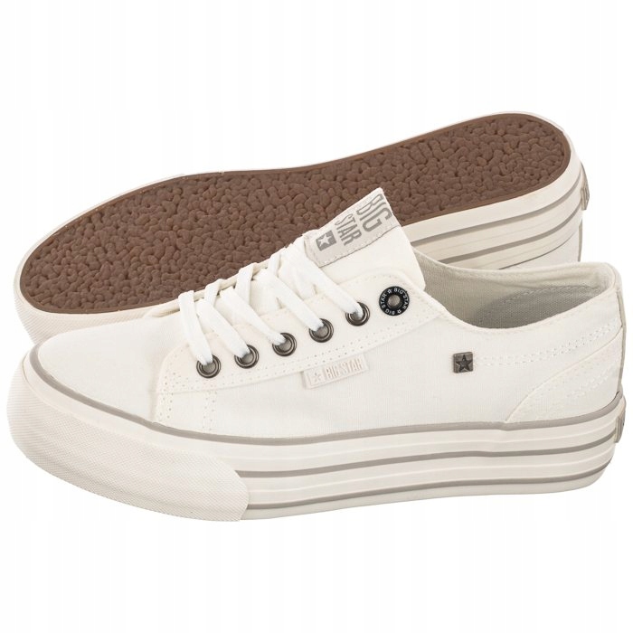 

Buty Damskie na Platformie Big Star Białe HH274052